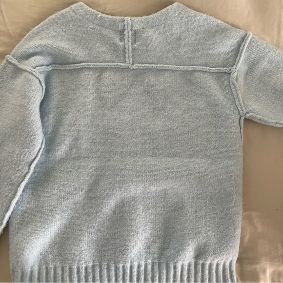 We the Free/Free People Light Blue Pullover Oversized Sweater Xsmall Butter Soft - Picture 9 of 10